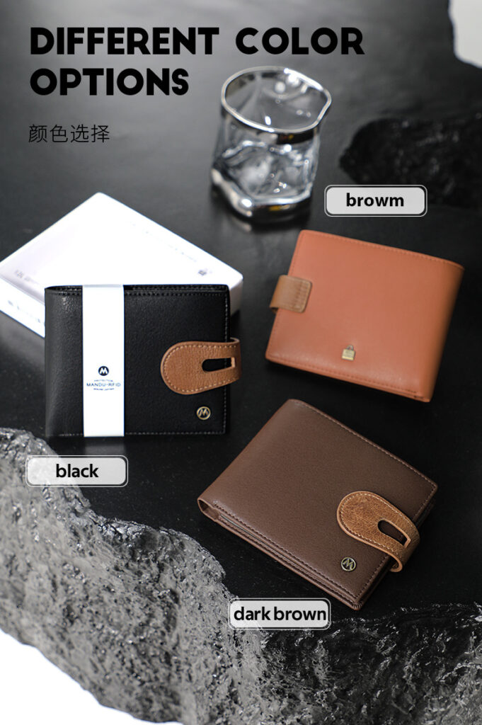 RFID Protected Snap Button Closure Mandu Branded Original Leather Wallet with Branded Gift Box
Brand: Mandu