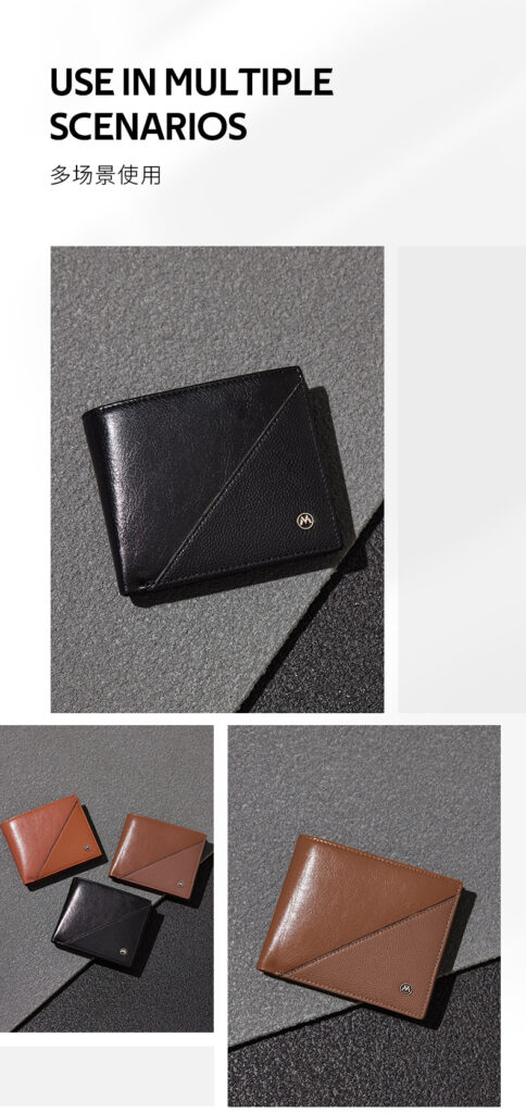 RFID Protected Mandu Branded Premium Leather Wallet with Gift Box