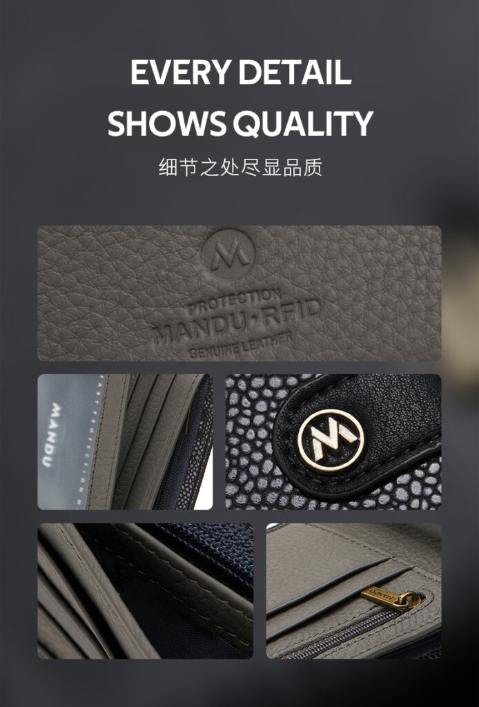 RFID Protected Mandu Branded Original Leather Wallet