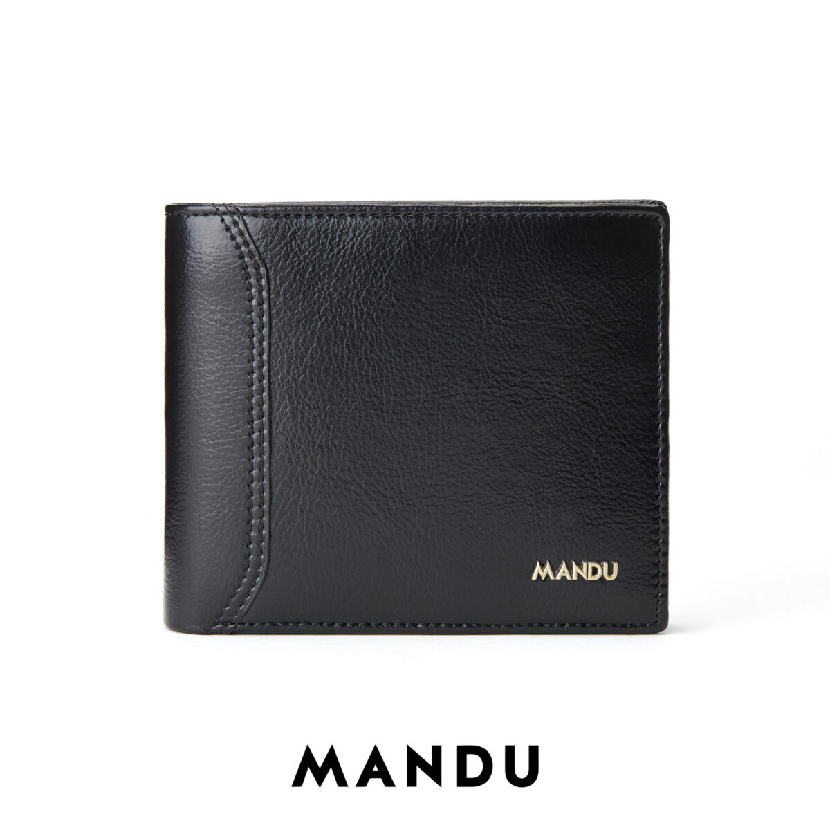 Mandu Branded Premium Quality Genuine Leather Wallet (RFID) with Branded Gift Box