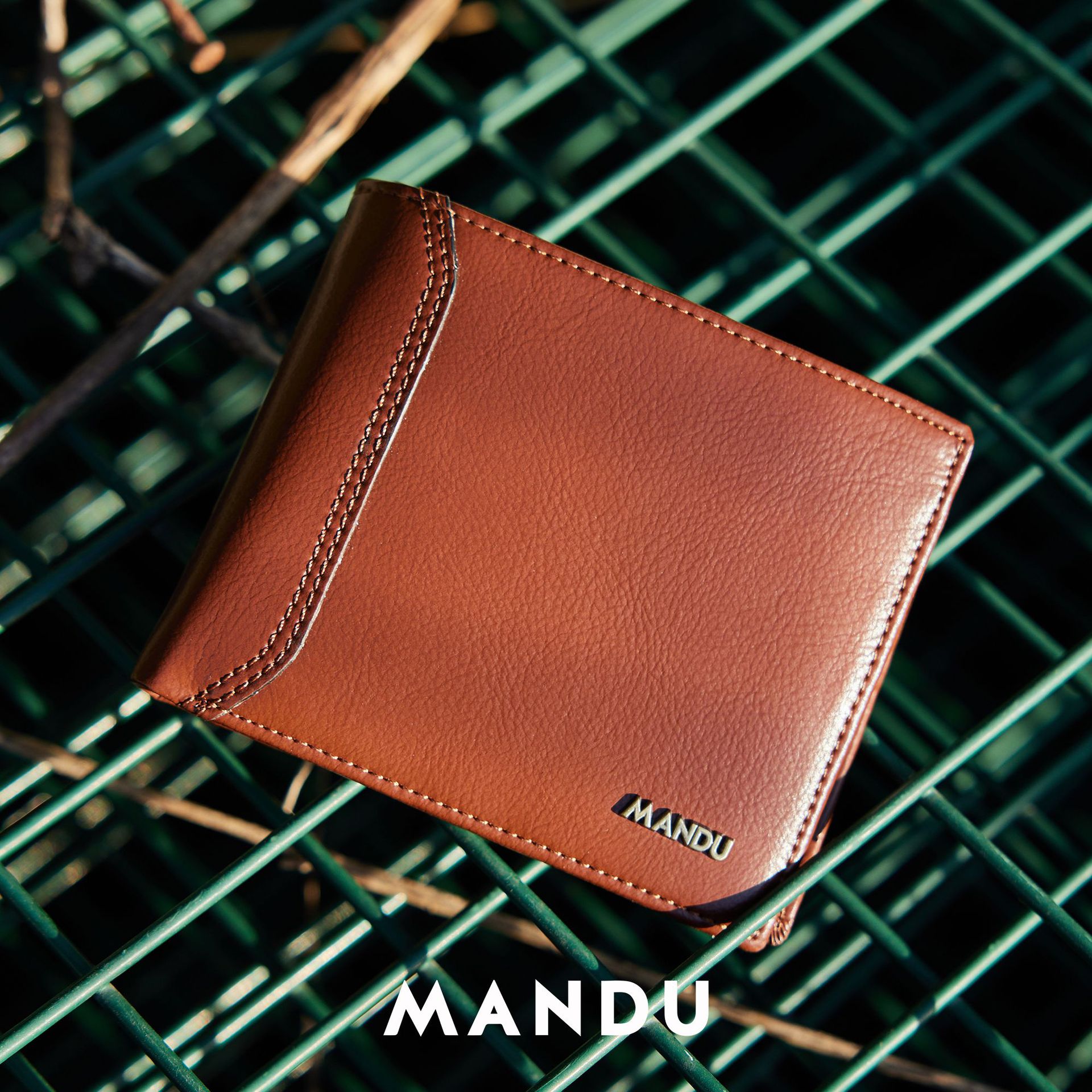 Mandu Branded Premium Quality Genuine Leather Wallet (RFID) with Branded Gift Box