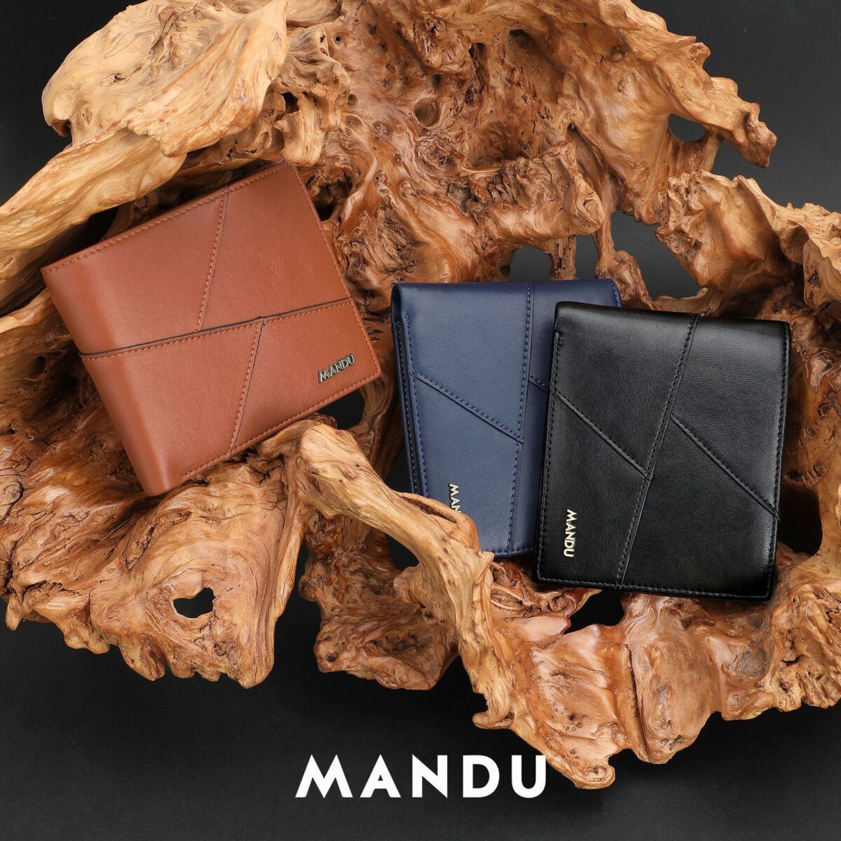 Mandu Branded Original Premium Leather Wallet (RFID) with Branded Gift Box