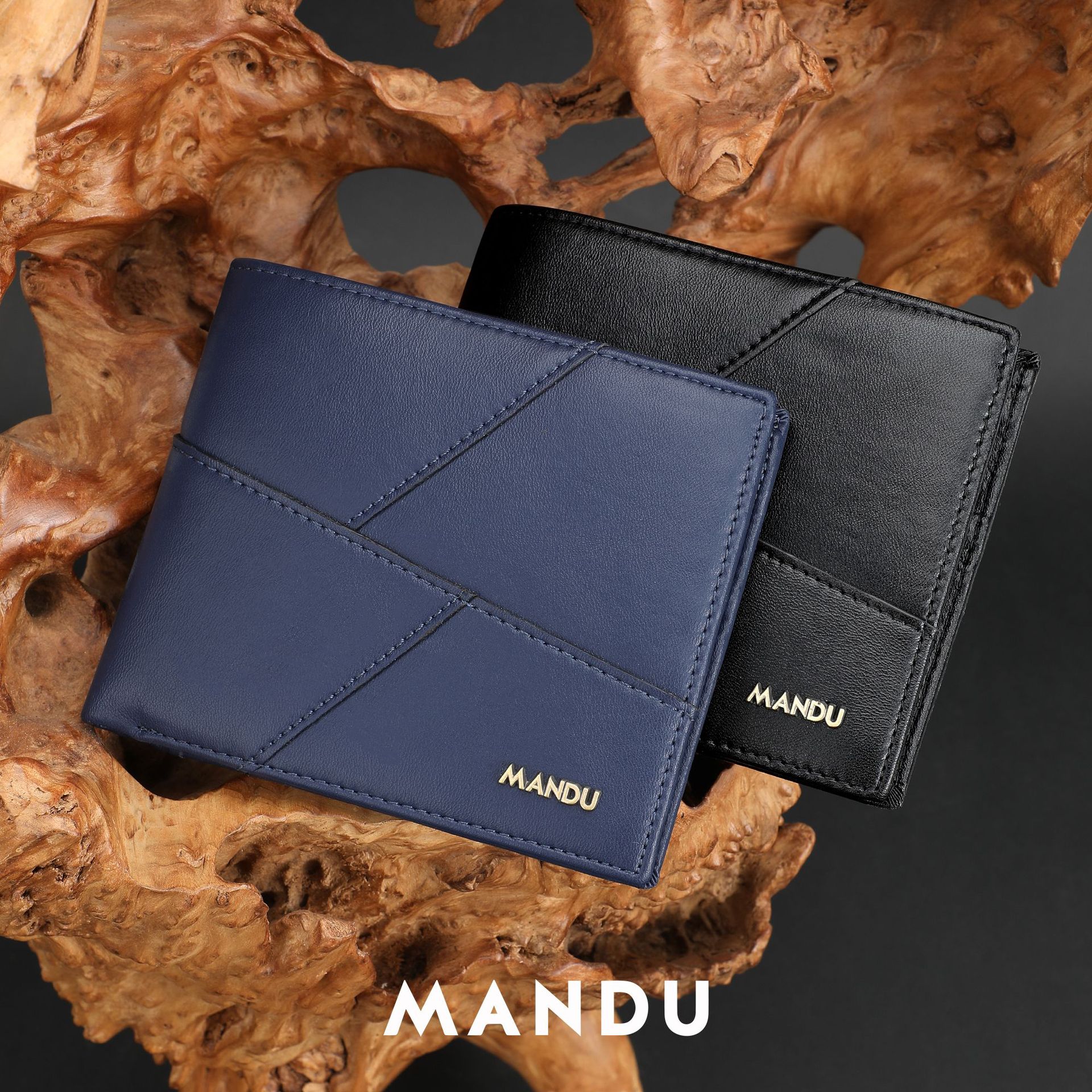 Mandu Branded Original Premium Leather Wallet (RFID) with Branded Gift Box