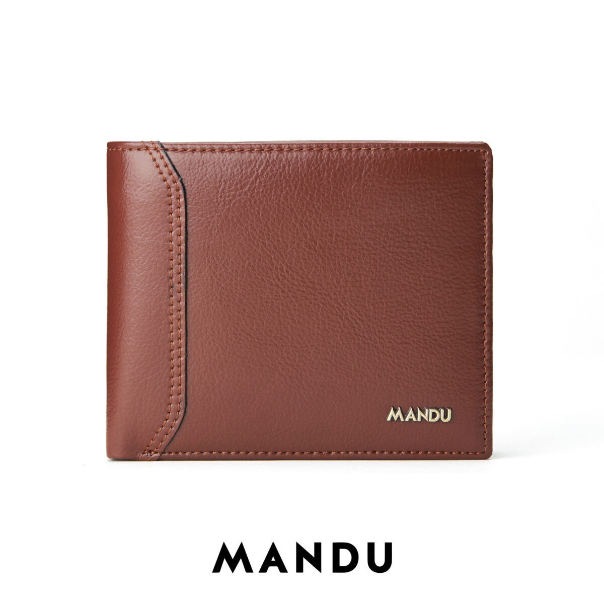 Mandu Branded Premium Quality Genuine Leather Wallet (RFID) with Branded Gift Box