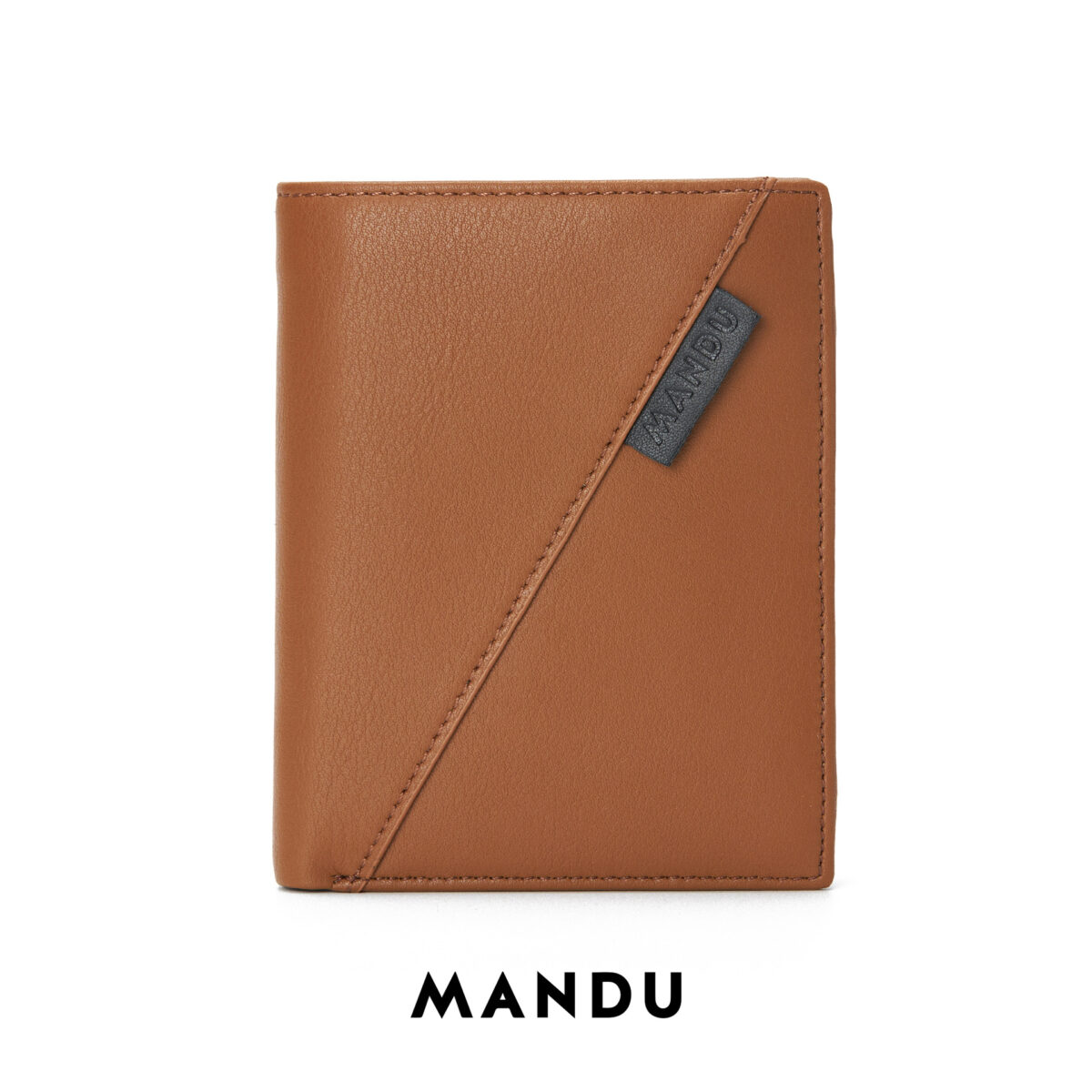 Mandu Branded Premium Quality Original Leather Vertical Wallet