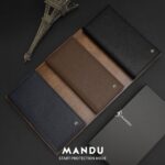 RFID Protected Mandu Branded Long Wallet with Branded Gift Box