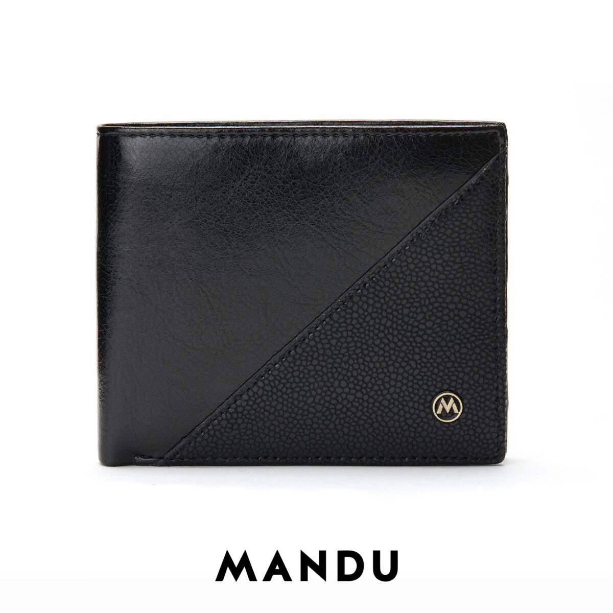 RFID Protected Mandu Branded Premium Leather Wallet with Gift Box