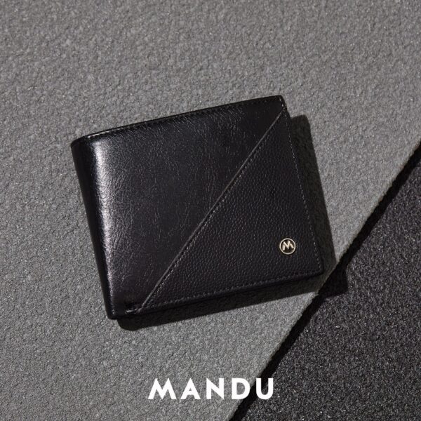 RFID Protected Mandu Branded Premium Leather Wallet with Gift Box