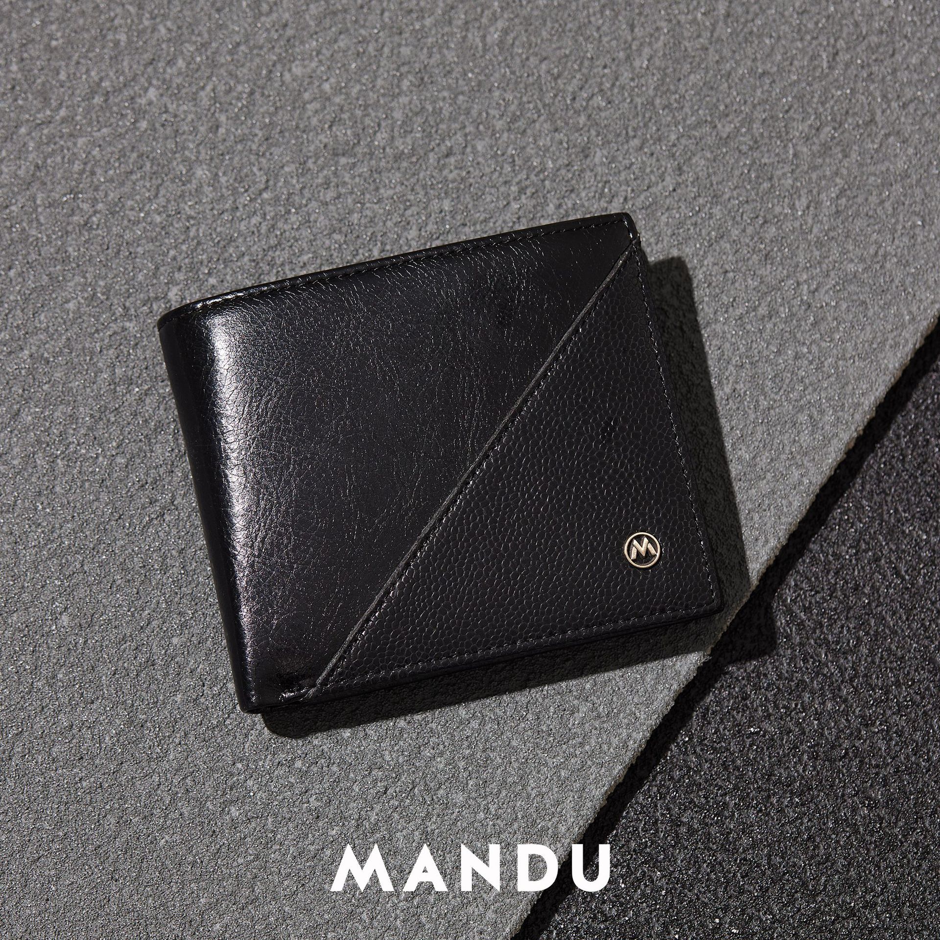 RFID Protected Mandu Branded Premium Leather Wallet with Gift Box