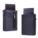Magnetic Closure RFID Protected Pop Up Card Holder TriFold Wallet