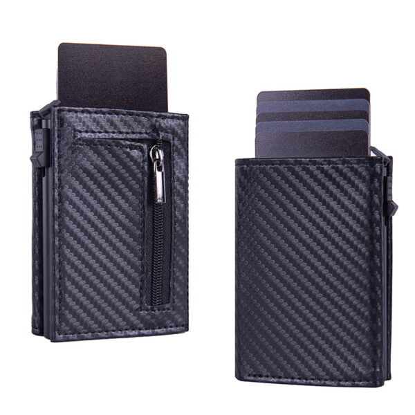 Magnetic Closure RFID Protected Pop Up Card Holder TriFold Wallet